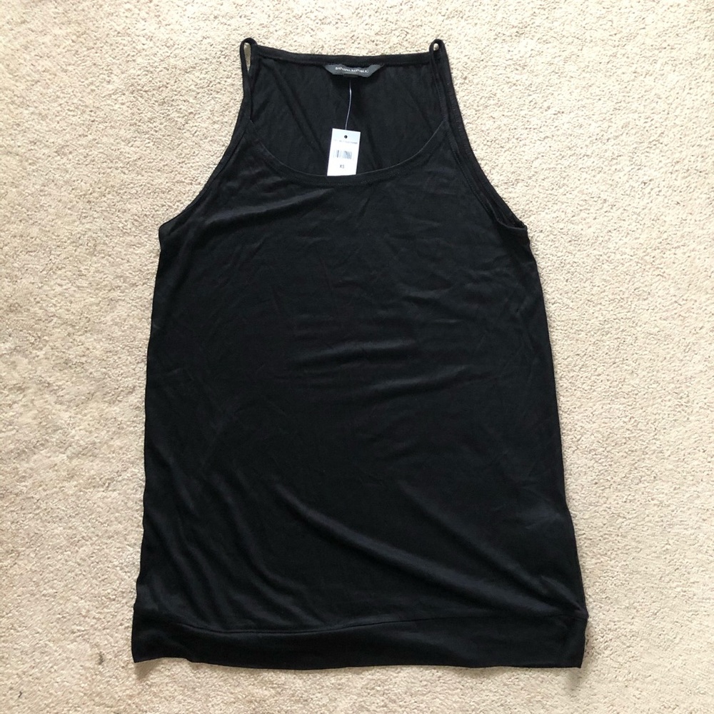 NWT Banana Republic black tank